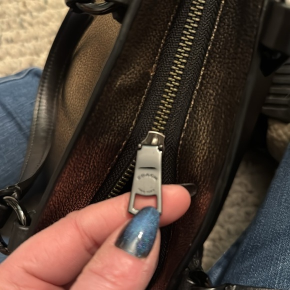 Coach Crosby Mini Carryall in Metallic Leather - Picture 5 of 6